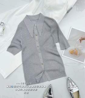 34GAR151928#方扣金丝开衫