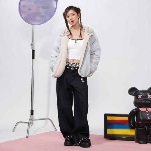 美式复古针织帽棉服可拆卸外套-纪念日百货门店同款169096028 商品图3