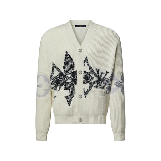 L-S SKI 提花羊毛开衫 商品图0