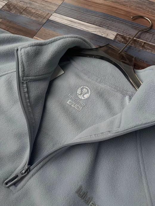 F013023摇粒绒拉链半开领男士休闲上衣薄款抓绒衣 商品图10