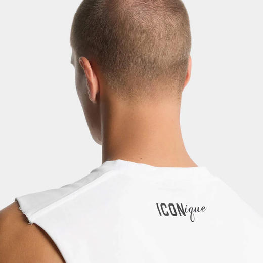 DSQUARED2 男士“ICONique”印花棉质宽松背心 白色 S78GD0114 D20033 100 商品图4