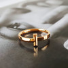 【95新】Tiffany & Co.蒂芙尼Tiffany T 系列玫瑰金无钻T1戒指57号、宽度2.5mm中性款260126TJ34 商品缩略图4