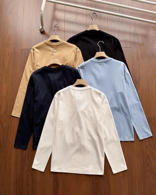 F013007男装秋季新品基础款休闲纯棉舒适长袖T恤 商品图1