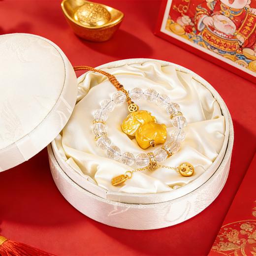 珠御在殿·平安系列马年挂件 | 白水晶、紫水晶、红玛瑙、紫檀木等东方玉石木质做的挂件搭子 商品图3