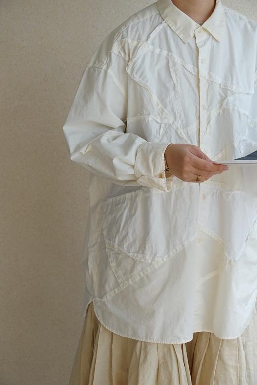 CaseyCasey限量款多工艺拼布衬衣 商品图7