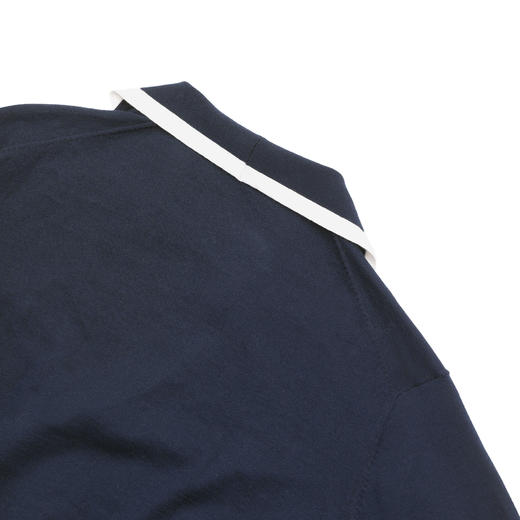 ROMI STUDIO“高智感”棉质撞色翻领修身短袖Polo上衣RWDSST1791 商品图6