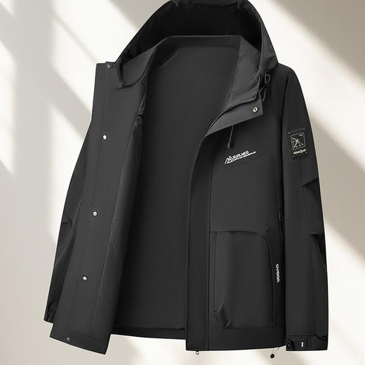 【DX】大依优型大码男装春秋连帽外套运动休闲商务百搭长袖外套330斤 商品图1