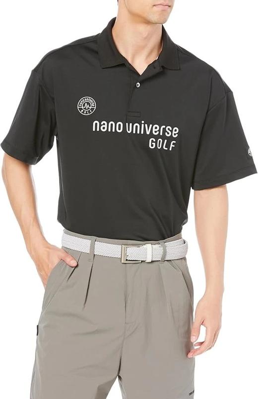 nano universe GOLF 男士 经典Polo衫短袖T恤 夏季宽松 翻领 简约字母印花 商品图14