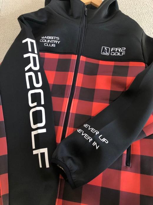 日系潮牌 #FR2 GOLF 高尔夫男士 水牛格纹粘合面料弹力长袖夹克外套 商品图1