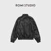 ROMI STUDIO“复古时尚”细腻柔软头层羊皮光泽皮夹克 RWCWWG7303 商品缩略图3