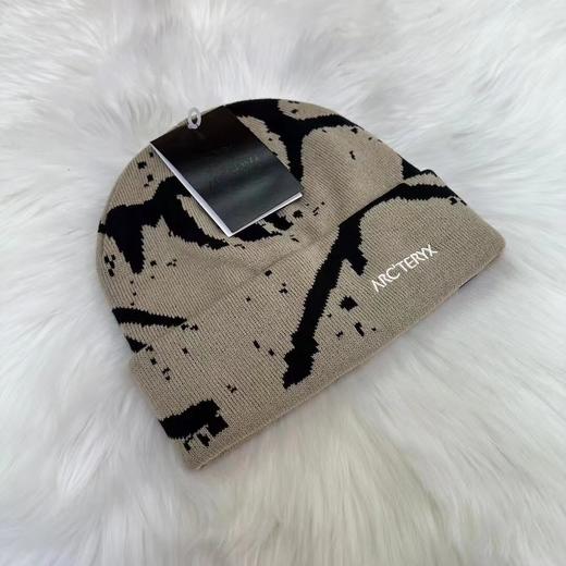 迷彩新款保暖针织厚实毛线帽字母LOGO 商品图3