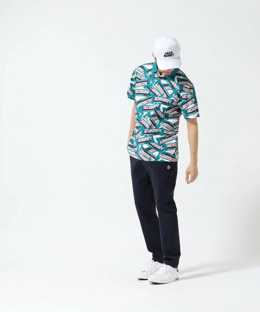 Jack Bunny 男士高尔夫 字母糖果图案透气速干polo领短袖 宽松轻盈 商品图9