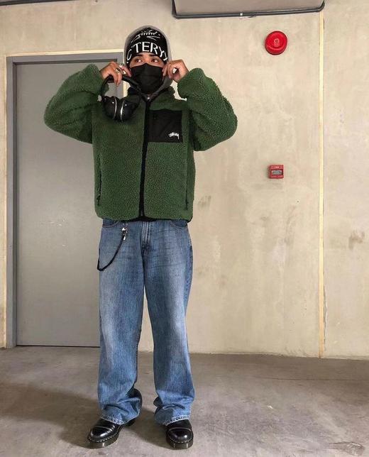 F013030双面穿摇粒绒正反两面穿夹克外套 男女同款 商品图1