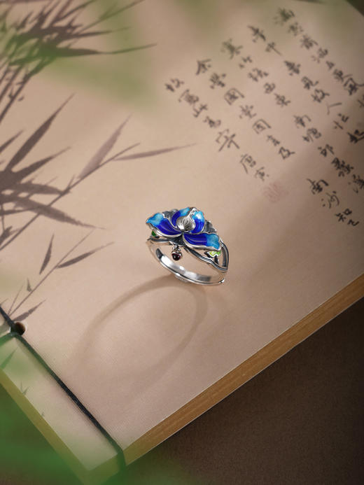 子佩集【莲华嘉瑞】银S925戒指【JZ01276】仿古珐琅彩2601 商品图2
