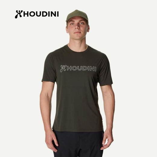 HOUDINI胡丁尼Pace Air Message空速宣言男户外26夏新跑步短袖T恤 840071 商品图4