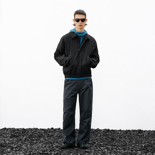 714street户外防晒凉感尼龙夹克男2026春季短款翻领宽松运动外套 商品图4