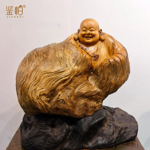 「鉴柏」收藏级崖柏大弥勒 商品图1