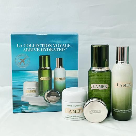 送礼袋【1210跨境仓发货】LAMER海蓝之谜水润抵达四件套（精粹水150ml+精粹乳125ml +经典面霜60ml +唇膜9g） 商品图10