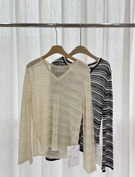 【门店同款】ENJOY春季“序光之旅”V领镂空针织 169443595 商品图9