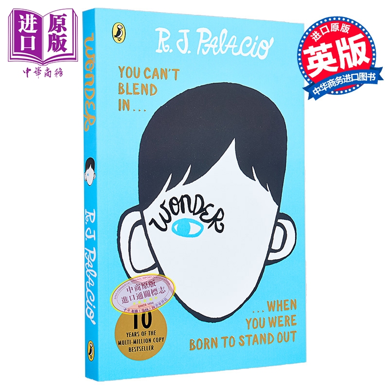 【中商原版】企鹅经典读物 奇迹男孩（护眼版） Puffin Readers Wonder 英文原版 儿童文学读物 小说故事 进口童书 7岁+