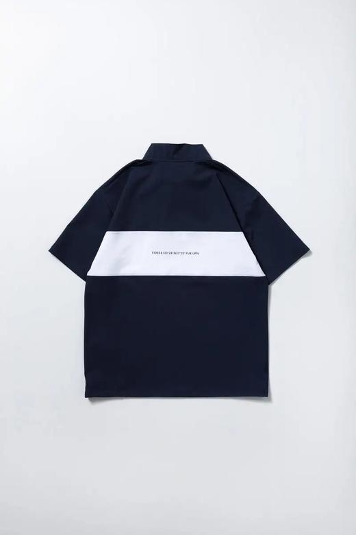 FIDES Golf高尔夫男女同款 半拉链立领套头拼色短袖T恤 宽松休闲防水 商品图12