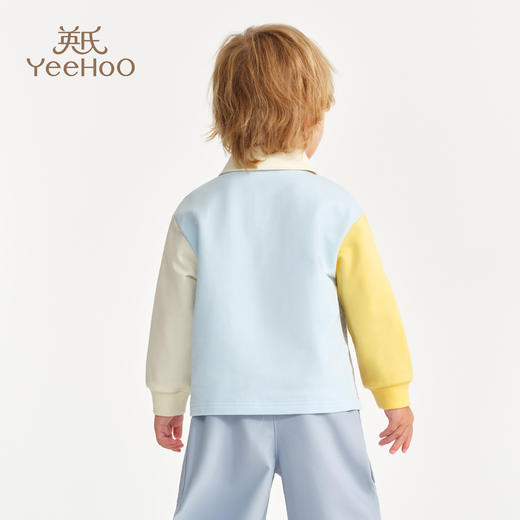 【英氏】【米雷联名款】【90-130】男童春秋polo领卫衣 商品图8