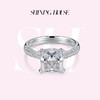 【预售】ShiningHouse[培育] 18k金钻石戒指 公主方形2克拉钻人工真钻人造钻石K金戒指时尚钻石戒指悦己送礼臻选【此商品不支持7天无理由退货退款】预计3日发货 商品缩略图0