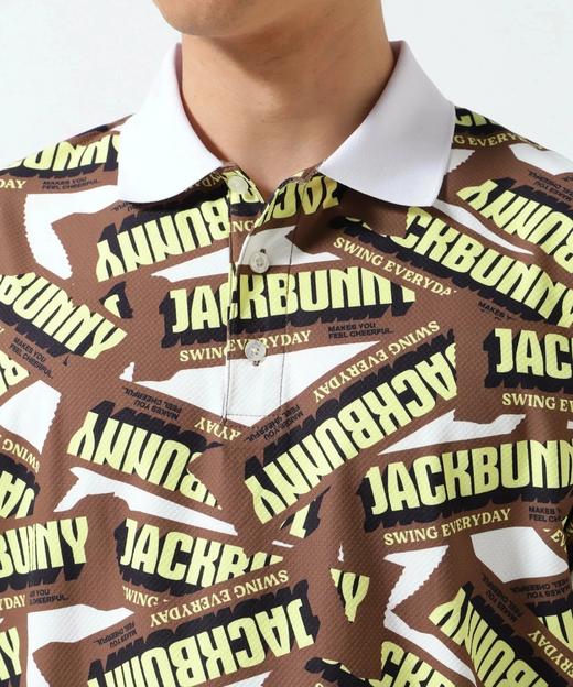 Jack Bunny 男士高尔夫 字母糖果图案透气速干polo领短袖 宽松轻盈 商品图4