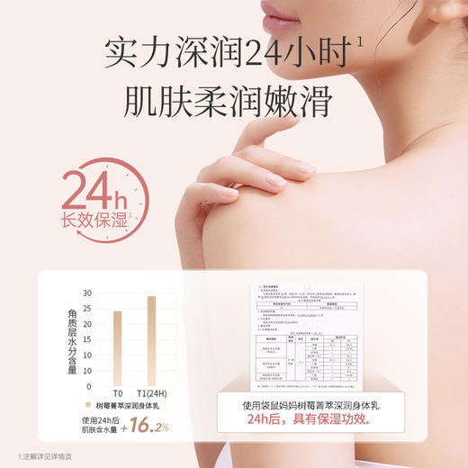 【保湿身体乳】 24H长效保湿 改善干痒泛红 树莓菁萃深润身体乳268g 商品图4
