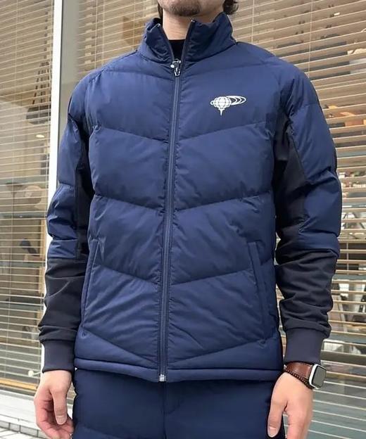 BEAMS GOLF男士橙标 透气防泼水拼接中棉夹克 弹力立领外套 商品图1