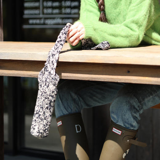 绽放LSX020朵/纯手工钩织斜跨花纱水杯袋隔热保温杯套防烫水杯袋 商品图1