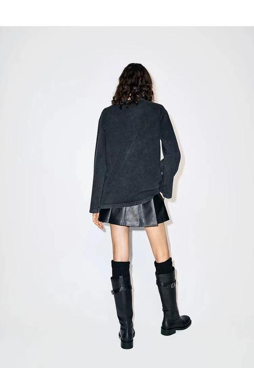 F013028联名长袖T恤2026新品烫钻笑脸长袖T俏皮软语 商品图6