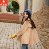 棉果果春季新品女童梭织斜纹甜美洋气卡其色翻领网纱风衣M122130226105 商品缩略图2