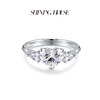 【预售】ShiningHouse[培育] 18k金钻石戒指 心形1克拉钻人工真钻人造钻石K金戒指时尚钻石戒指悦己送礼臻选【此商品不支持7天无理由退货退款】 商品缩略图1