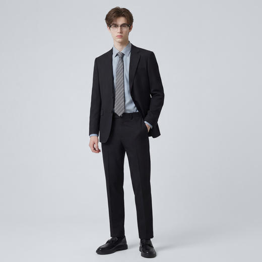 圣得西翻领商务夹克男2025春季新款爸爸公务装通勤行政外套上衣 商品图4