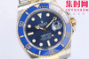 EWS劳力士潜航者41系列 间金蓝水鬼 男士腕表 3235机 表径41mm（原版开模、尺寸厚度对版原装） 商品缩略图1