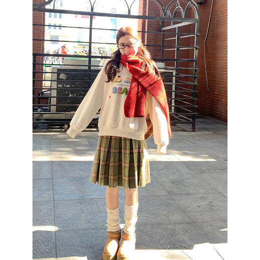 <曾小咸推荐>2.13现货秒杀 ！微信超特价！韩系刺绣加绒卫衣 日常189.99 立减100 秒杀89.99！！ 商品图3