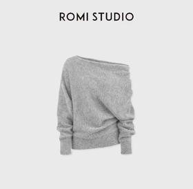 ROMI STUDIO14.5微米阿尔巴斯山羊绒轻盈柔滑套头毛衫 RWCAS86729