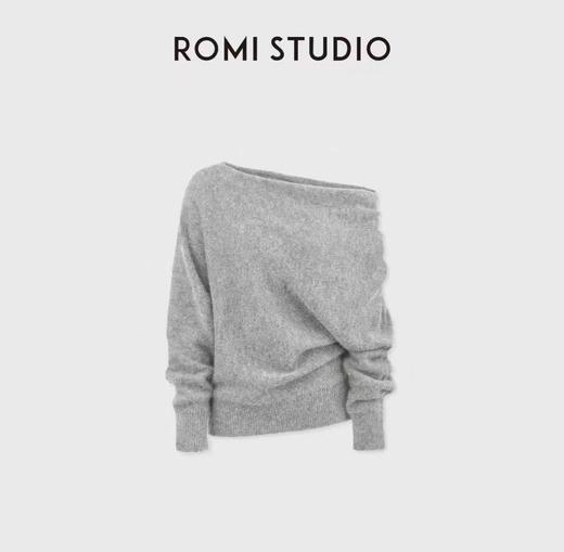 ROMI STUDIO14.5微米阿尔巴斯山羊绒轻盈柔滑套头毛衫 RWCAS86729 商品图0