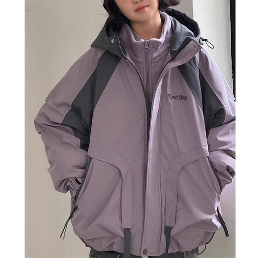 裁缝学苑TS31三合一连帽冲锋衣纸样儿童抓绒内胆童装上衣服装打板 商品图1