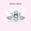 【预售】ShiningHouse[培育] 18k金钻石戒指 圆钻形3克拉钻人工真钻人造钻石K金戒指时尚六爪钻石戒指悦己送礼臻选【此商品不支持7天无理由退货退款】预计3日发货 商品缩略图0