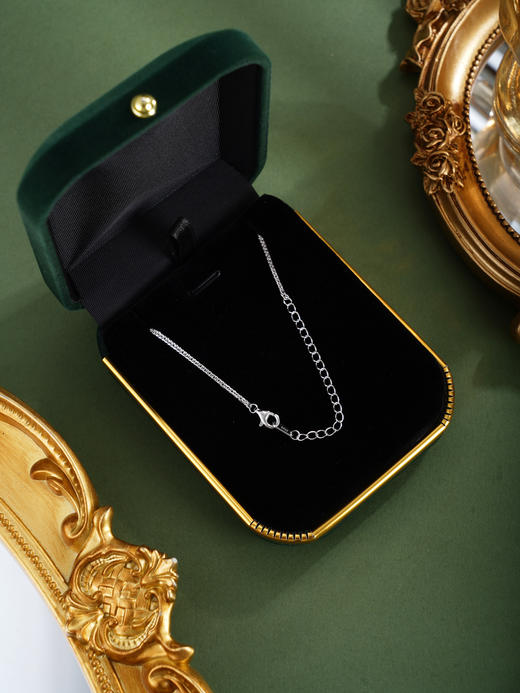 子佩集【碧霄破晓】银S925套链【PM2231-XF】项链培育宝石祖母绿2601 商品图6