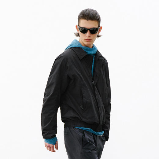 714street户外防晒凉感尼龙夹克男2026春季短款翻领宽松运动外套 商品图1