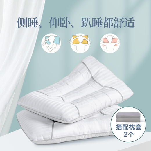 6916517264672 富安娜Fuanna 【好物芯选】天然草本护颈枕助睡眠枕头单个一对装枕芯成人学生 商品图1