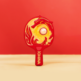 祥龙瑞凤乒乓球徽章