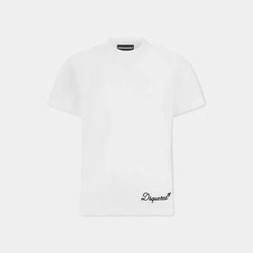 DSQUARED2 女士签名款棉质圆领短袖T恤 白色 S75GD0512 D20106 100