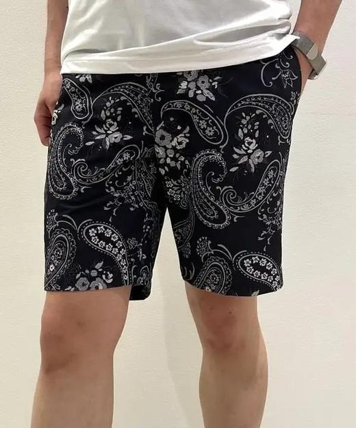 BEAMS 男士高尔夫橙标 佩斯利花卉图案短裤 运动休闲 商品图3