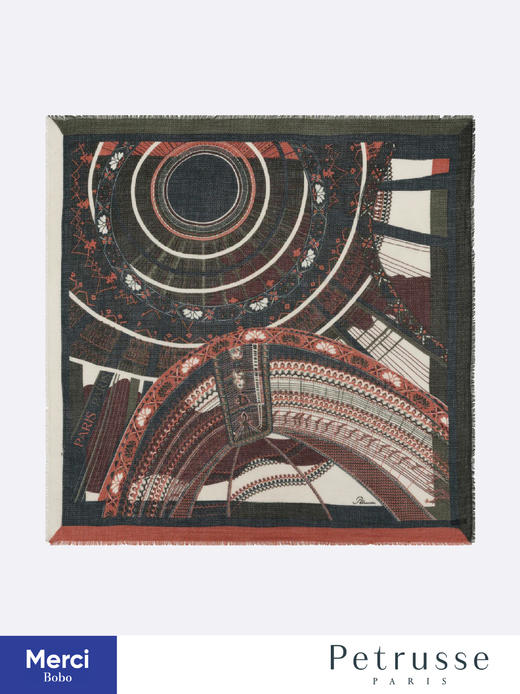 Petrusse贝图丝 PARIS LAINE 巴黎印象 羊毛方巾 商品图5