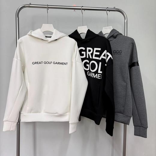 GGG 高尔夫男女同款 秋冬中性弹力双面针织连帽卫衣 保暖挺括 商品图0