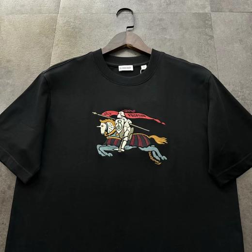 F013036新款彩色绣花战马短袖T恤男女同款 商品图4